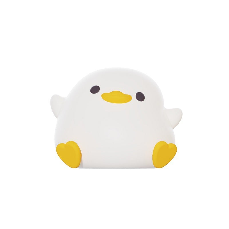 Squishy Duck Night Light, Tap-to-Dim Silicone