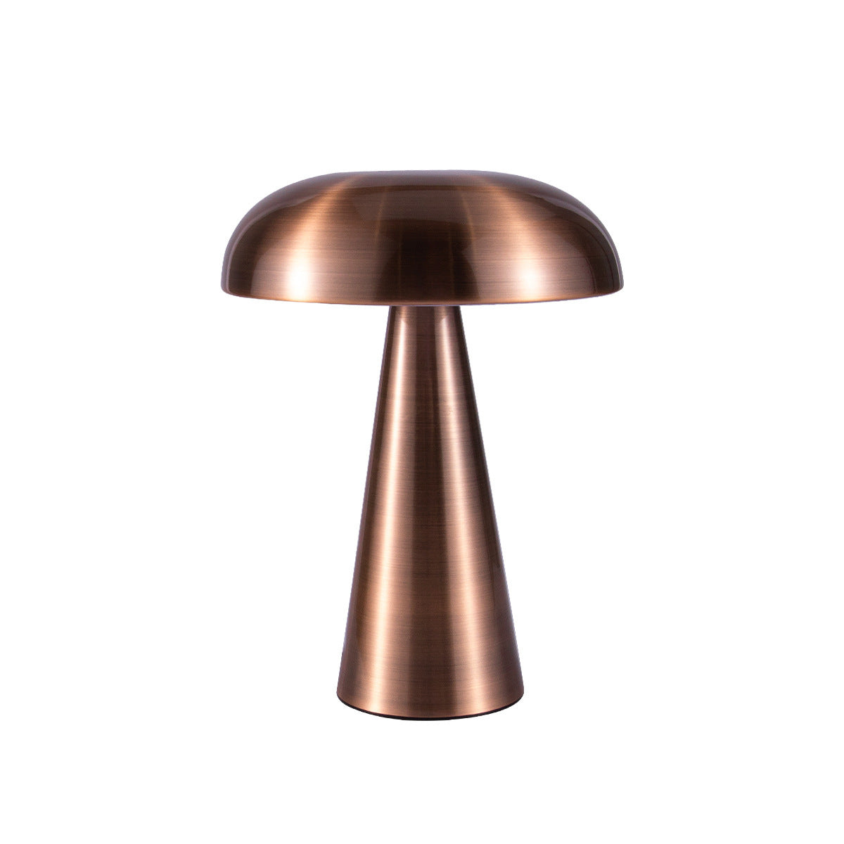 Mushroom Table Lamp with Touch Dimmer, Metal Finish