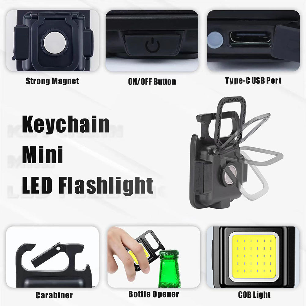 Mini USB Flashlight with 3 Light Modes