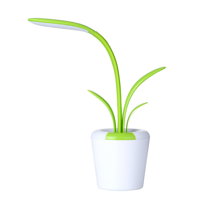 Plant-Shaped LED Lamp with Touch Control