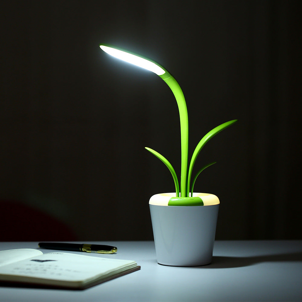 Plant-Shaped LED Lamp with Touch Control