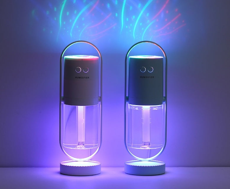 USB Mist Humidifier with Night Projection Light