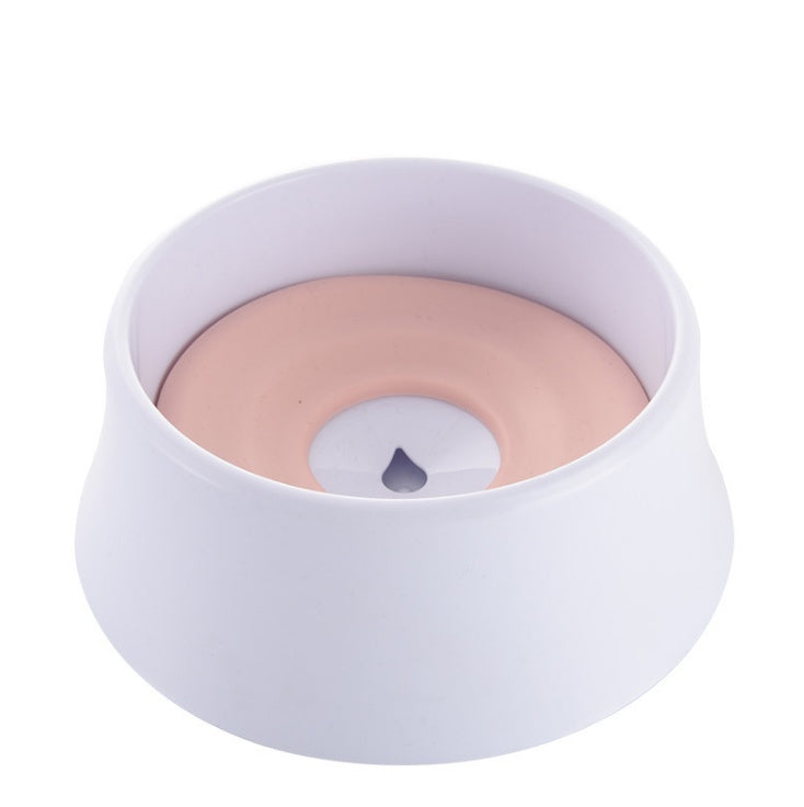 No-Splash Water Bowl with Floating Plate for Dogs & Cats