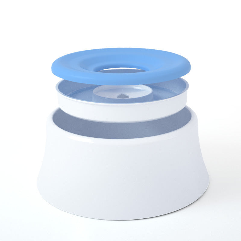 No-Splash Water Bowl with Floating Plate for Dogs & Cats