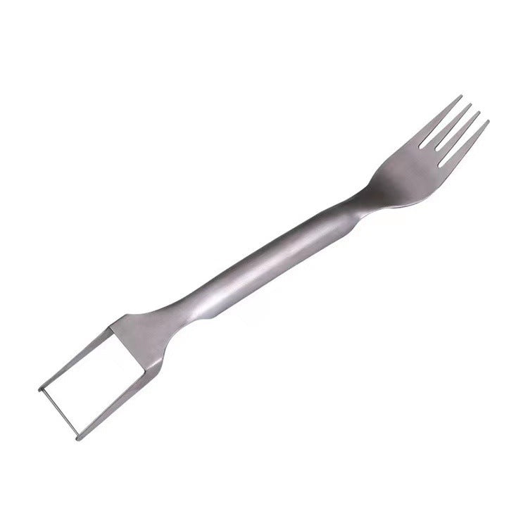 2-in-1 Watermelon Fork & Cube Slicer, Stainless Steel