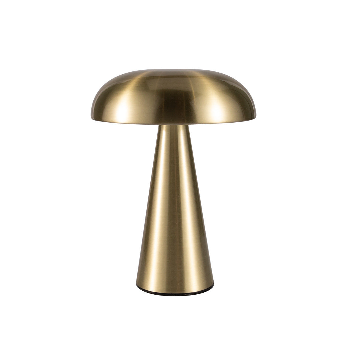 Mushroom Table Lamp with Touch Dimmer, Metal Finish