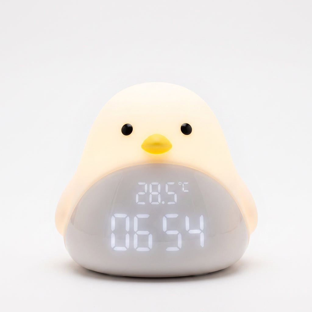 Bird Alarm Clock with Night Light for Kids