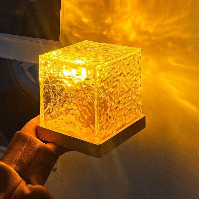 Crystal Cube Night Light — 16 Colors, Remote Control