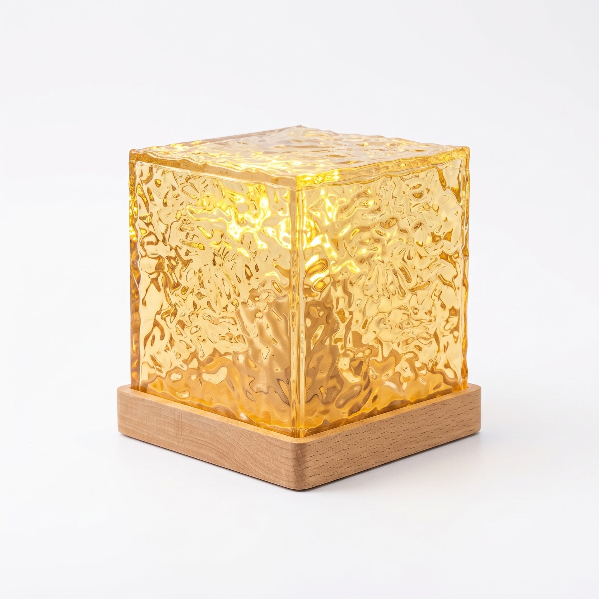 Crystal Cube Night Light — 16 Colors, Remote Control