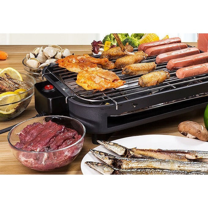 Electric Tabletop Grill with Removable Drip Tray