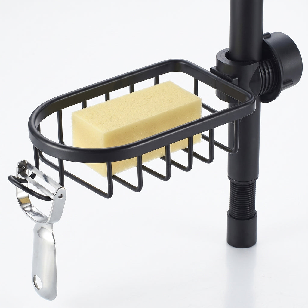 Faucet-Mounted Drain Caddy, Rustproof Aluminum