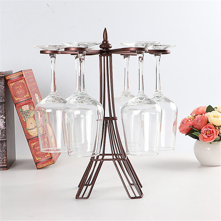 Iron Stemware Rack for 6 Glasses