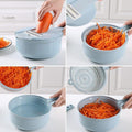 Mandoline Slicer & Bowl Set with Interchangeable Blades