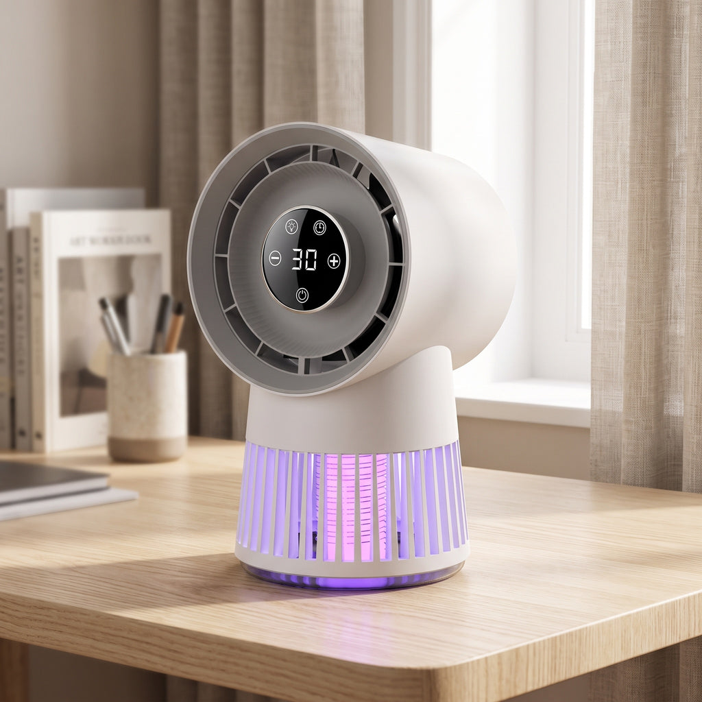 Rechargeable Mosquito Trap with Quiet Fan