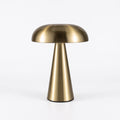 Mushroom Table Lamp with Touch Dimmer, Metal Finish