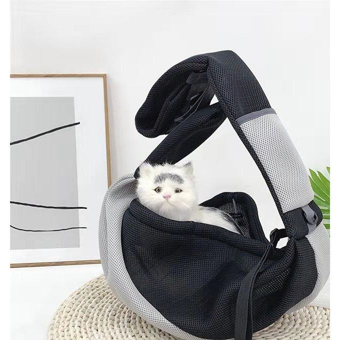 Hands-Free Pet Sling Carrier with Mesh Panel