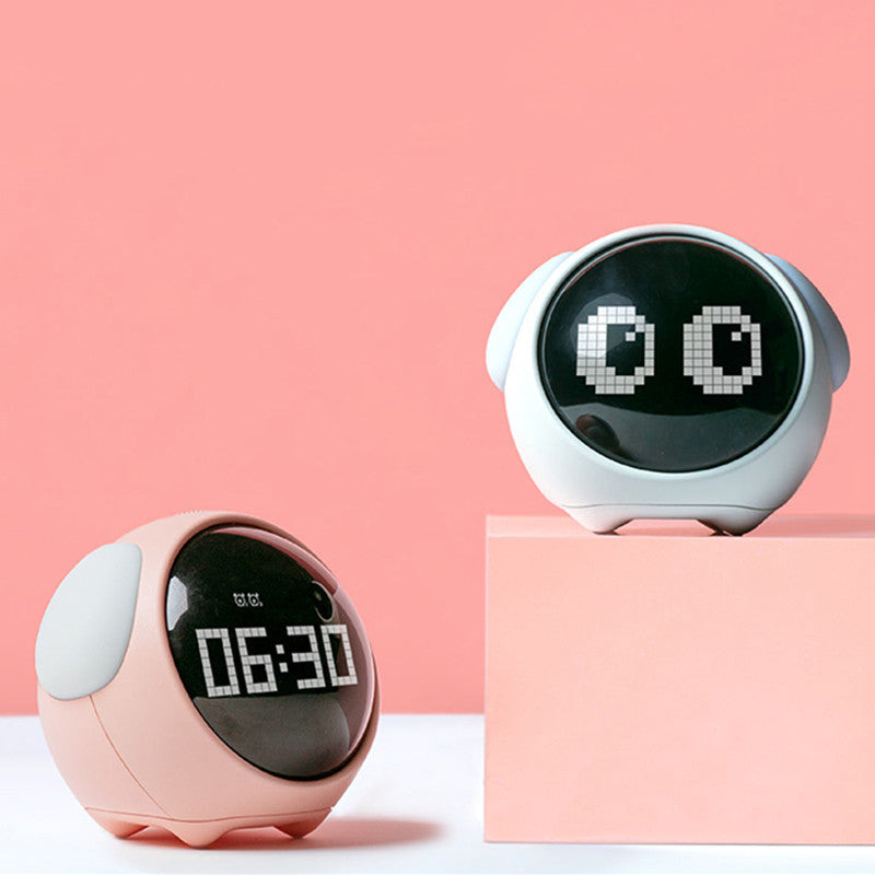 Pixel Alarm Clock with Soft Night Light
