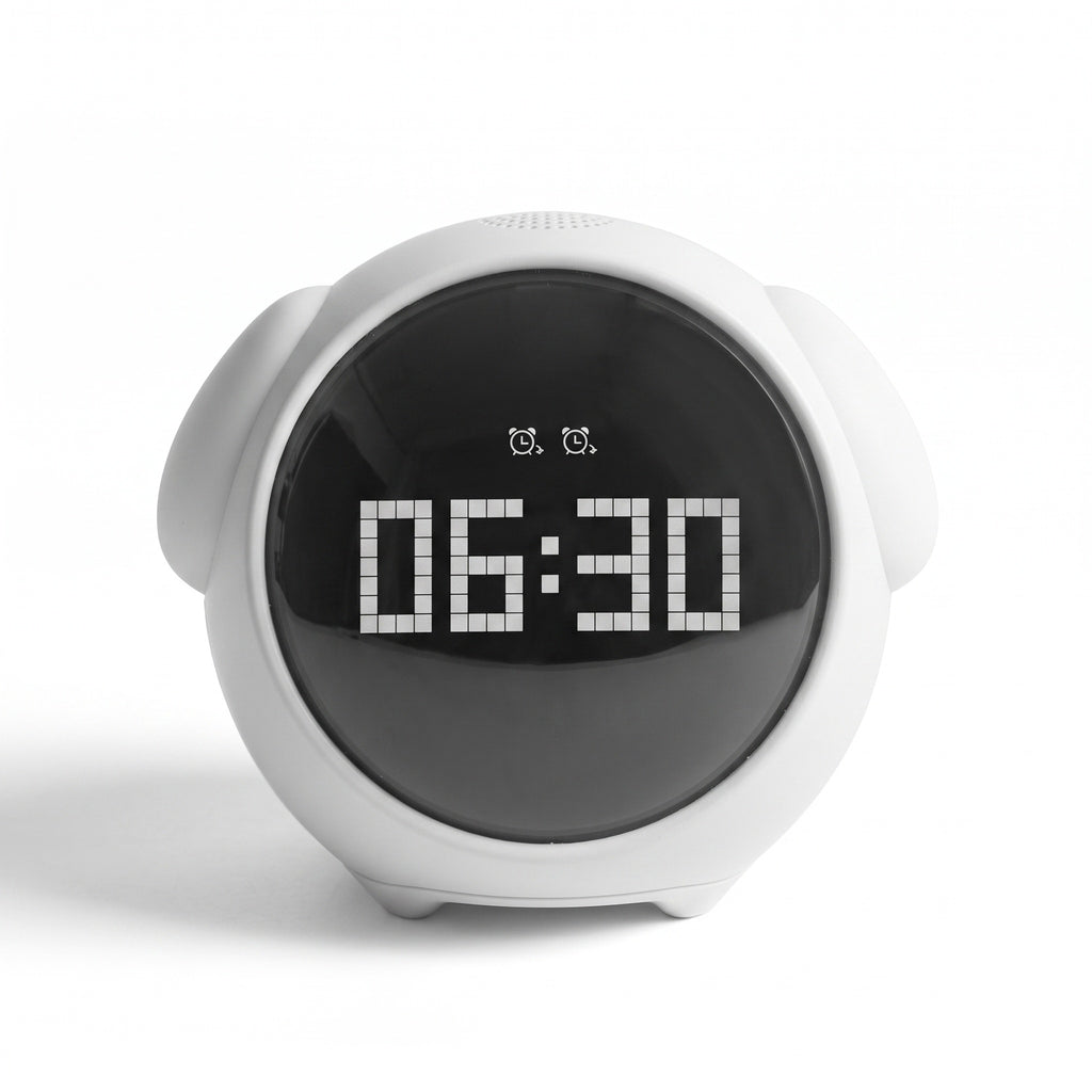 Pixel Alarm Clock with Soft Night Light