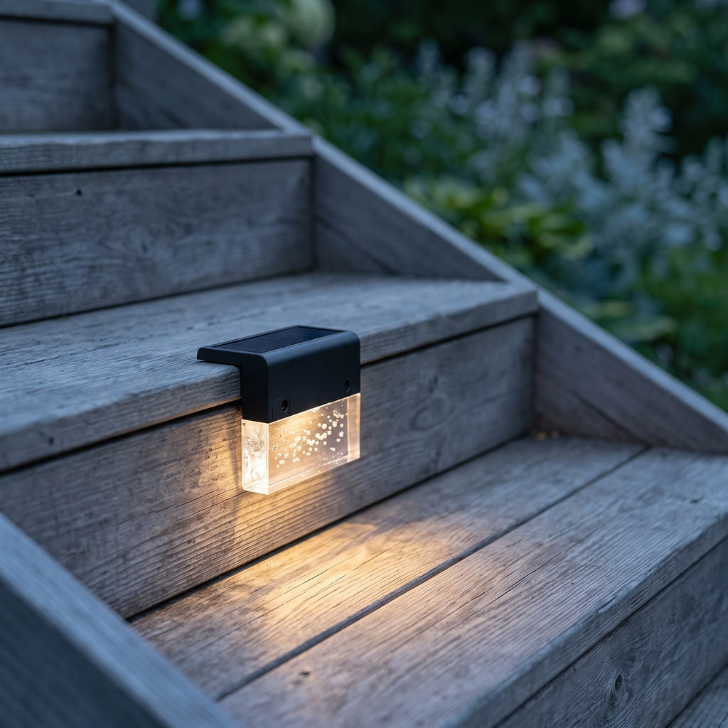 Solar Deck & Step Light — Waterproof, Color Changing