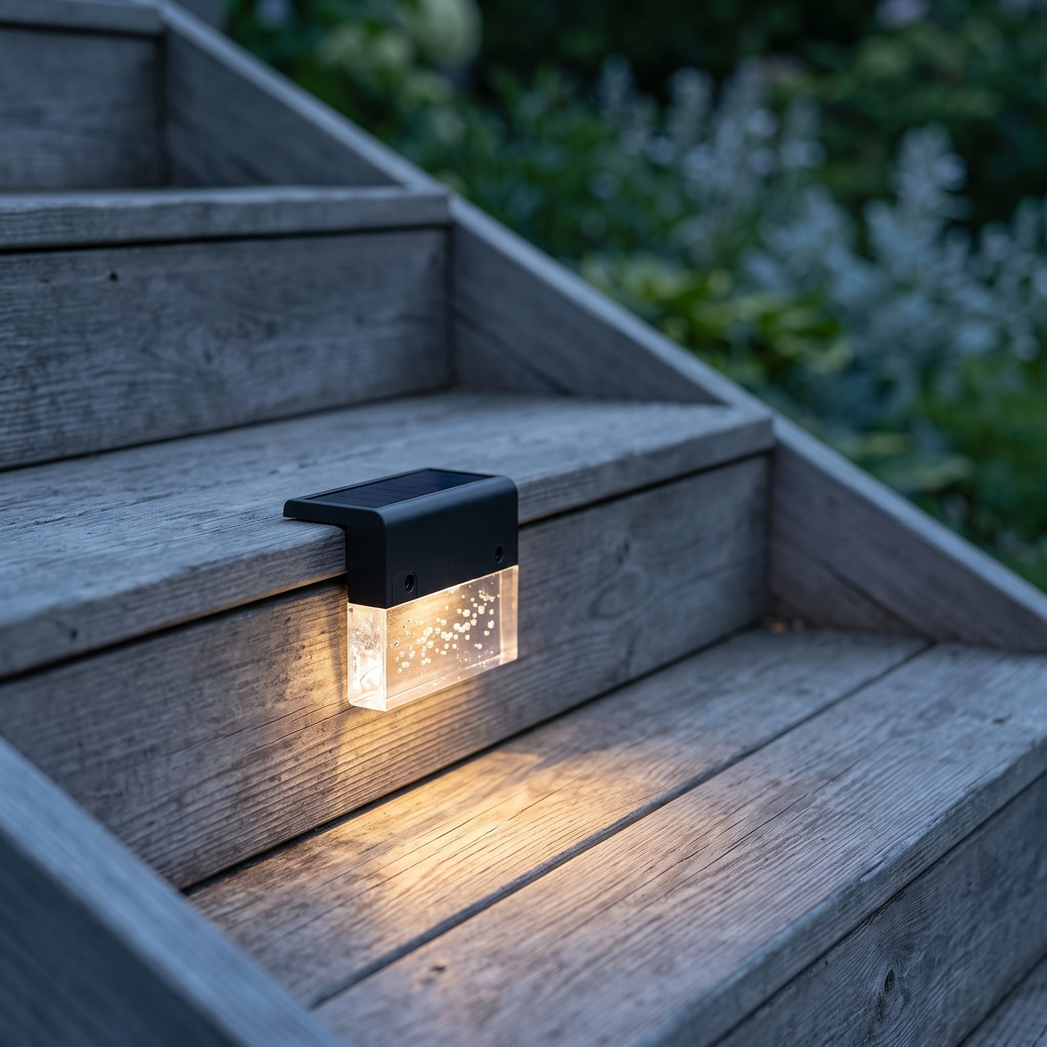 Solar Deck & Step Light — Waterproof, Color Changing