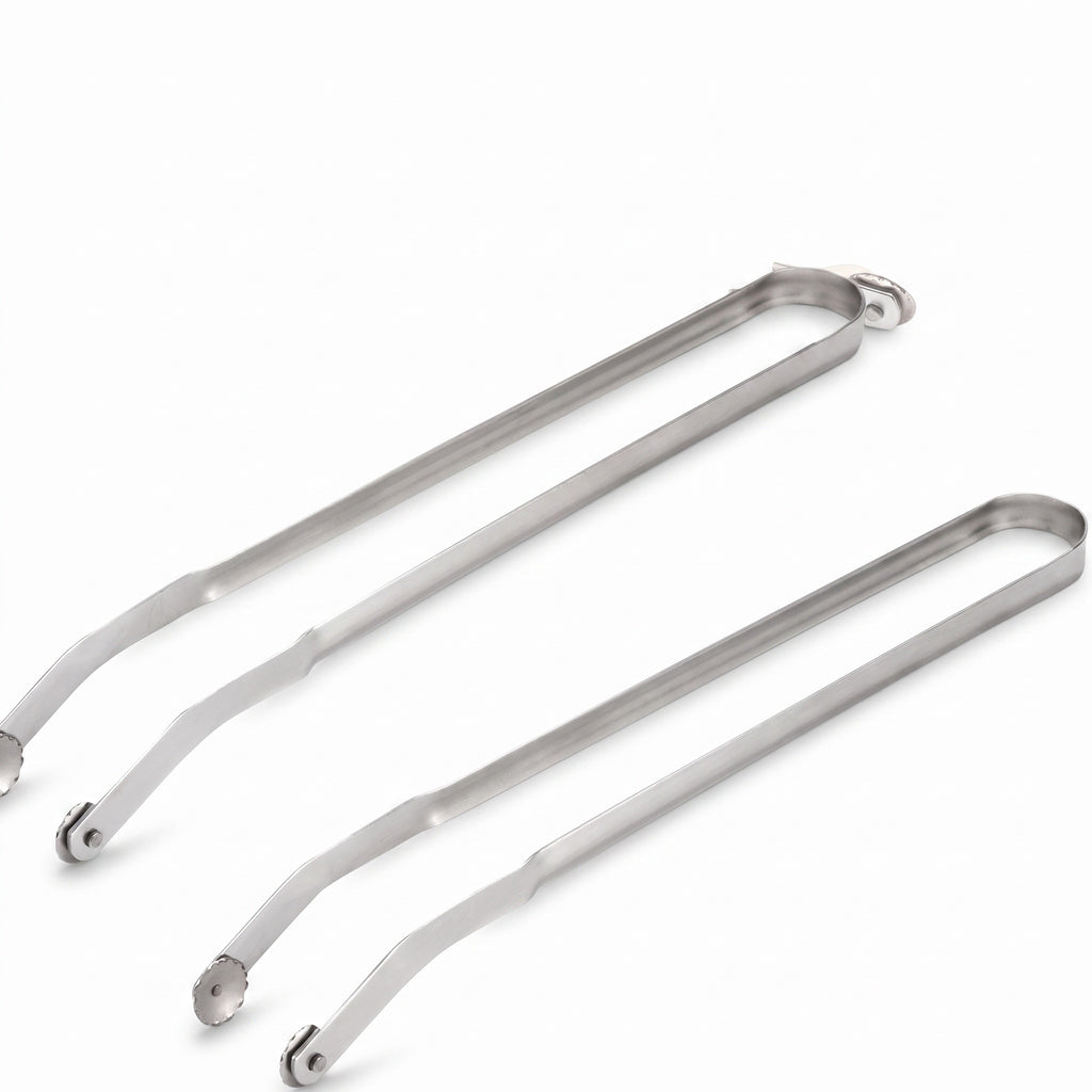 Stainless Steel Barbecue Tongs with Serrated Grip